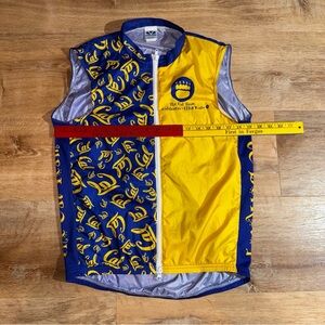 Voler Cycling Jersey Adult Med Blue Yellow Full Zip UC Berkeley Bike Club Sports